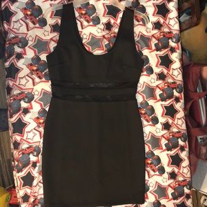 Slim Black w/ Sheer Forever 21 Dress
